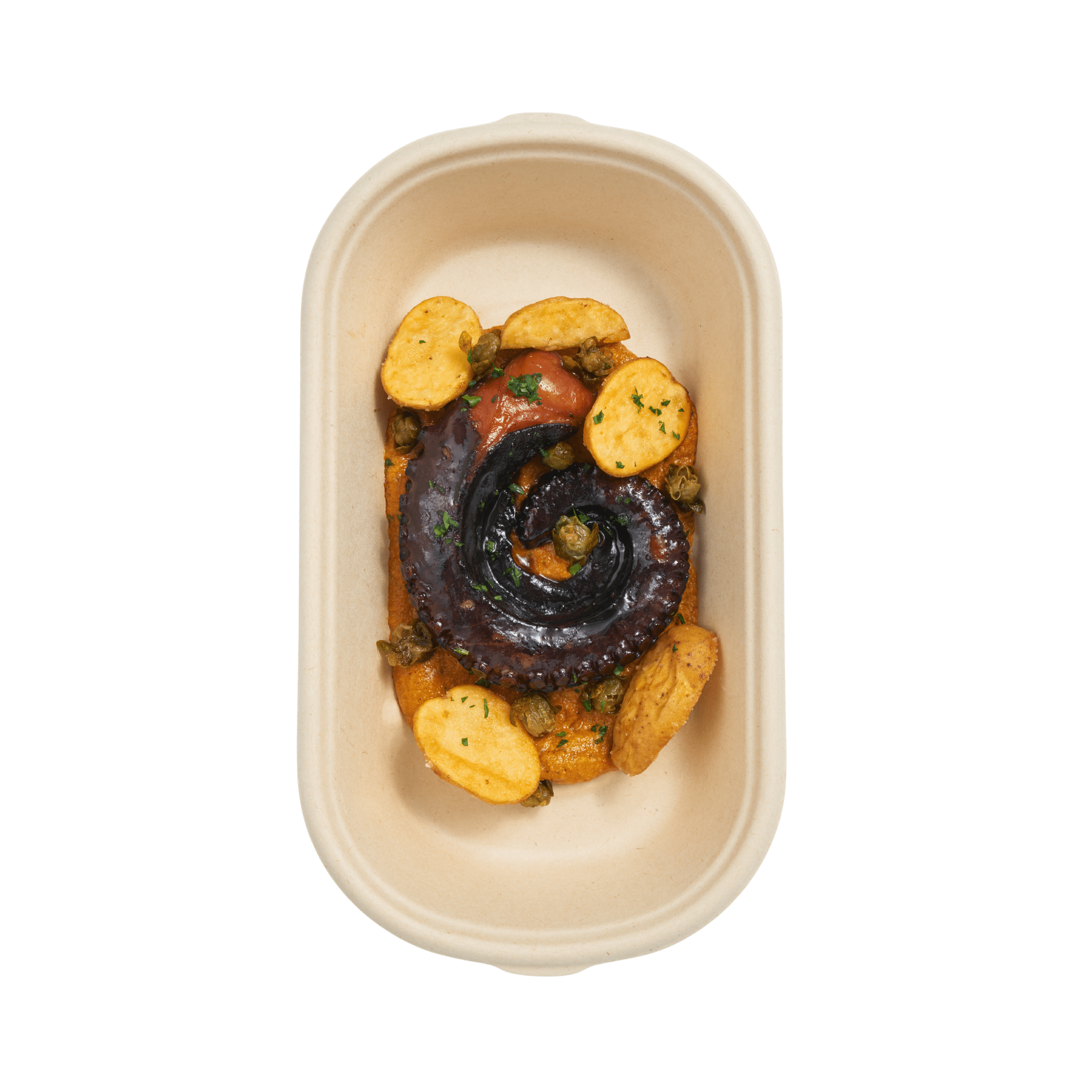 Charred Pulpo with Romesco Sauce - Pacific Bay Eats