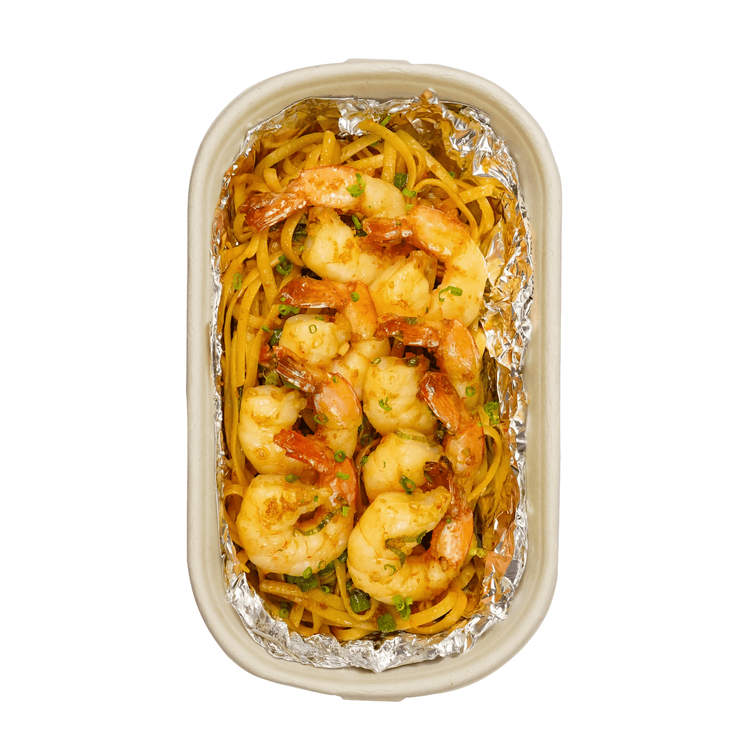 Garlic Noodles with Jumbo Shrimp - Pacific Bay Eats