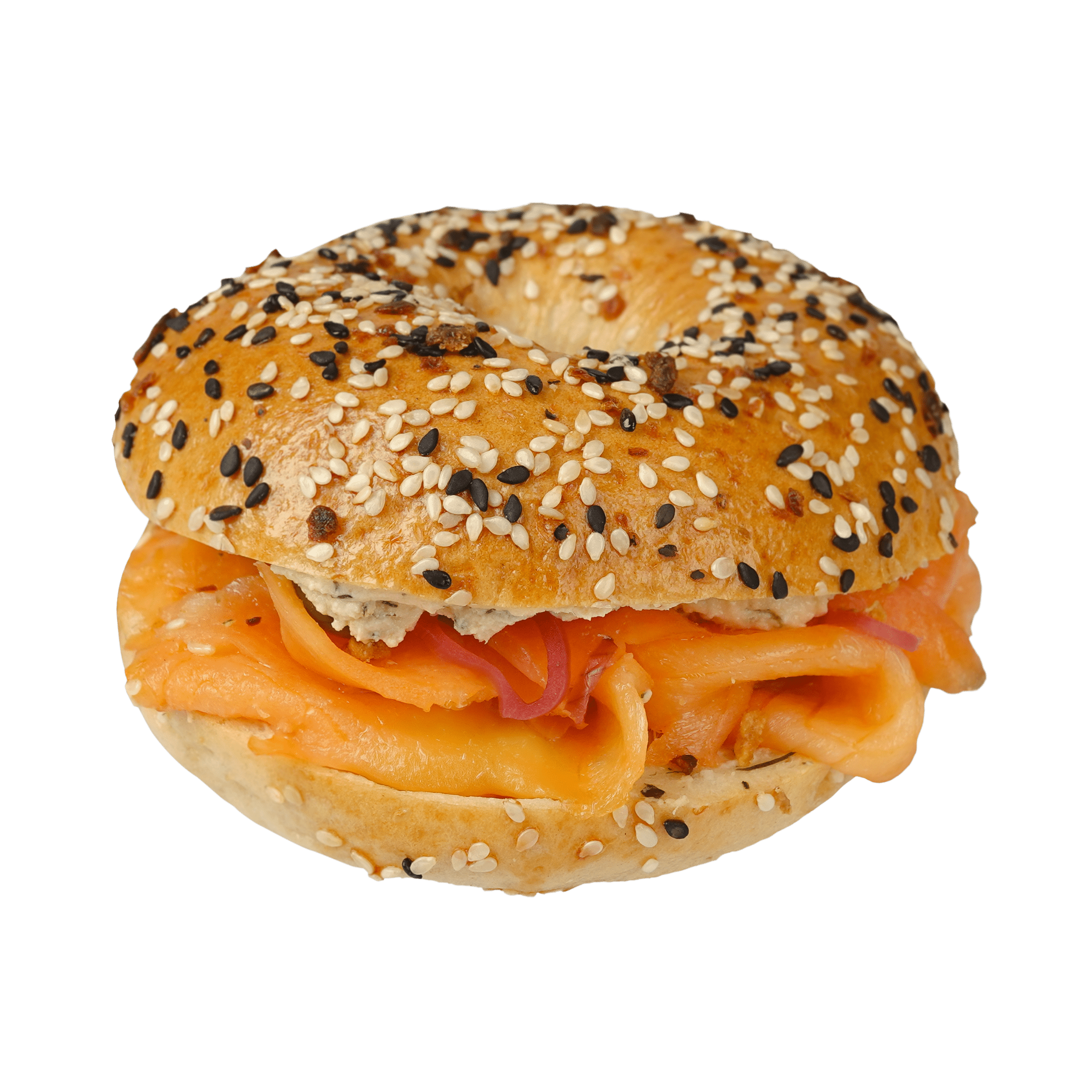 Smoked Salmon Bagel - Pacific Bay Eats