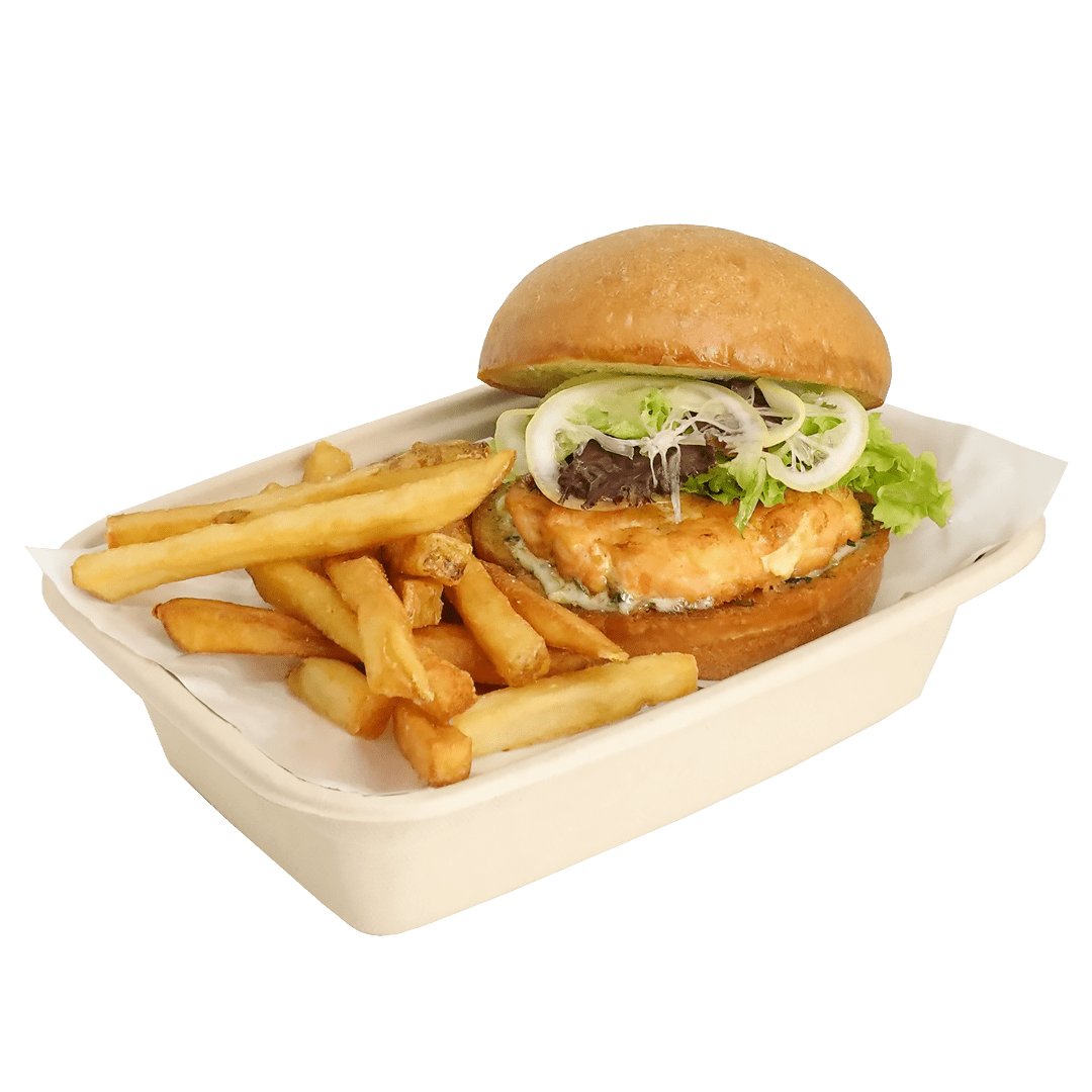 Salmon Burger - Pacific Bay Eats