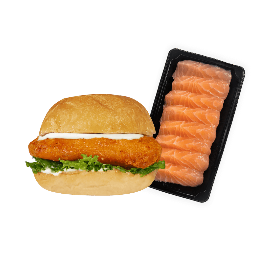 Better Together: Better Together: Pacific Bay Fish Sandwich + Solo Salmon Sashimi - Pacific Bay Eats