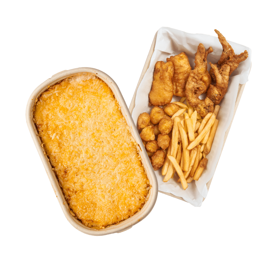 Better Together: Large Salmon Mac & Cheese + Mixed Seafood Box (2 - 3pax) - Pacific Bay Eats