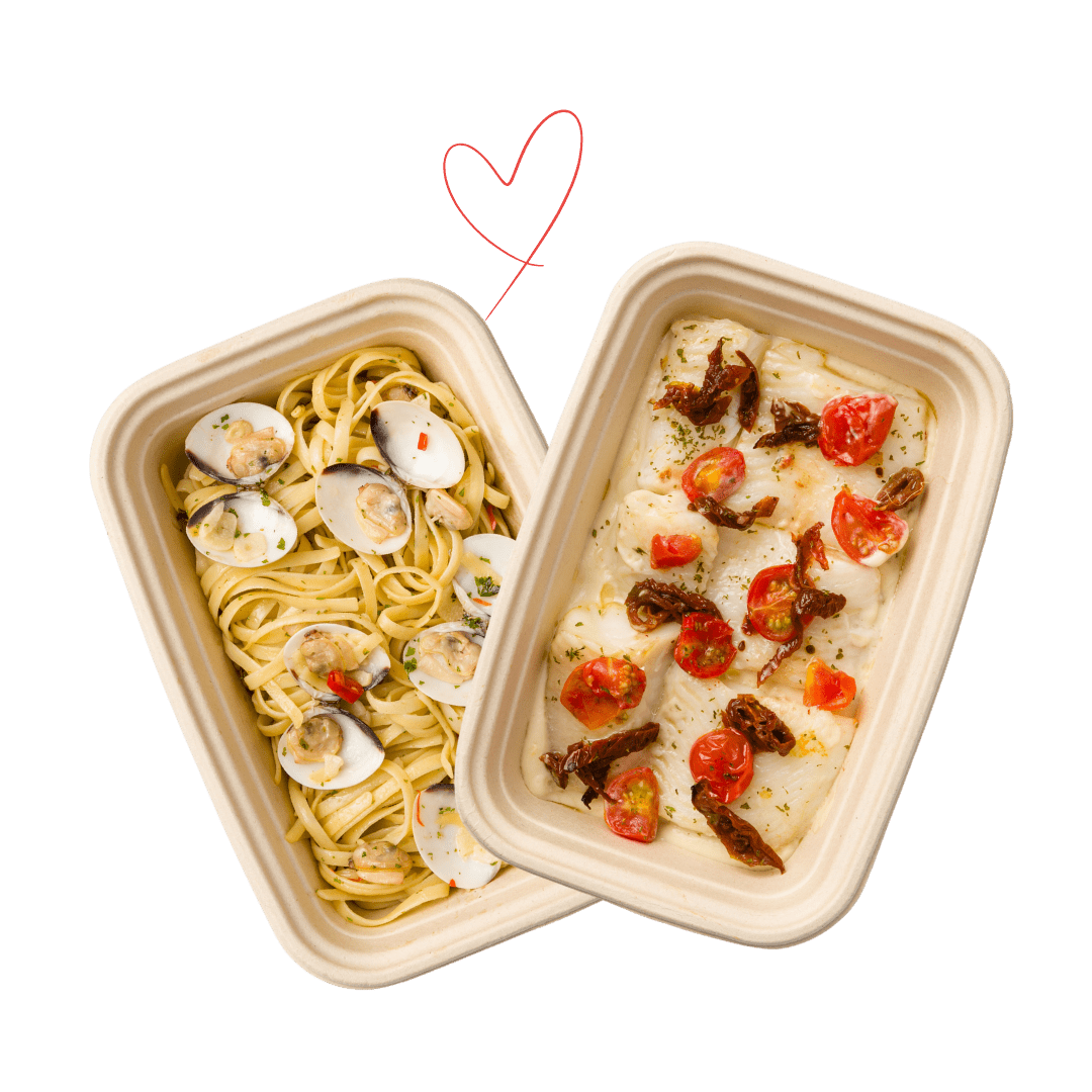 Better Together: Linguine ale Vongole + Roasted Halibut Fillet - Pacific Bay Eats