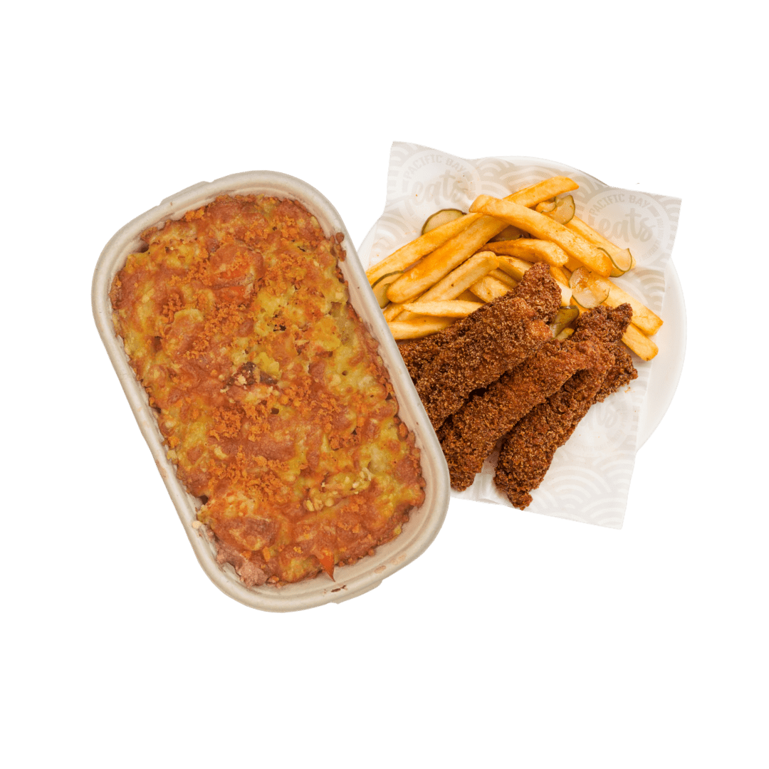 Better Together: Lobster Mac & Cheese + Nashville Fish Fingers - Pacific Bay Eats