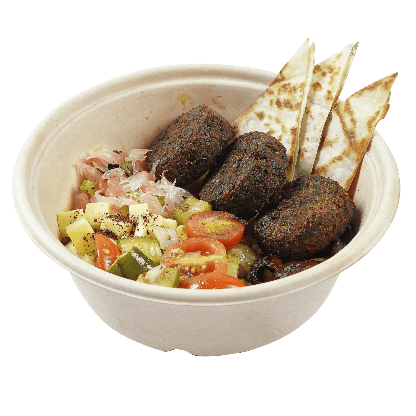 Falafel with Mediterranean Rice - Pacific Bay Eats