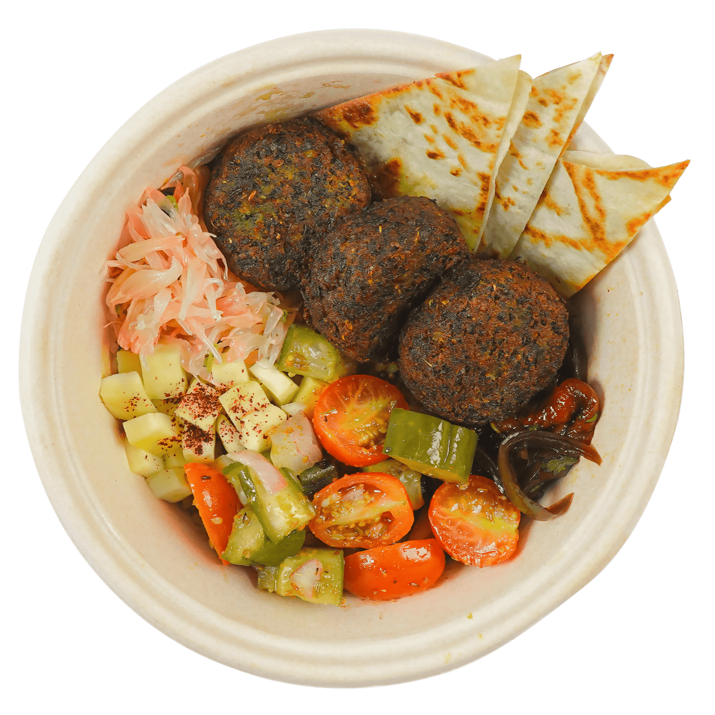 Falafel with Mediterranean Rice - Pacific Bay Eats