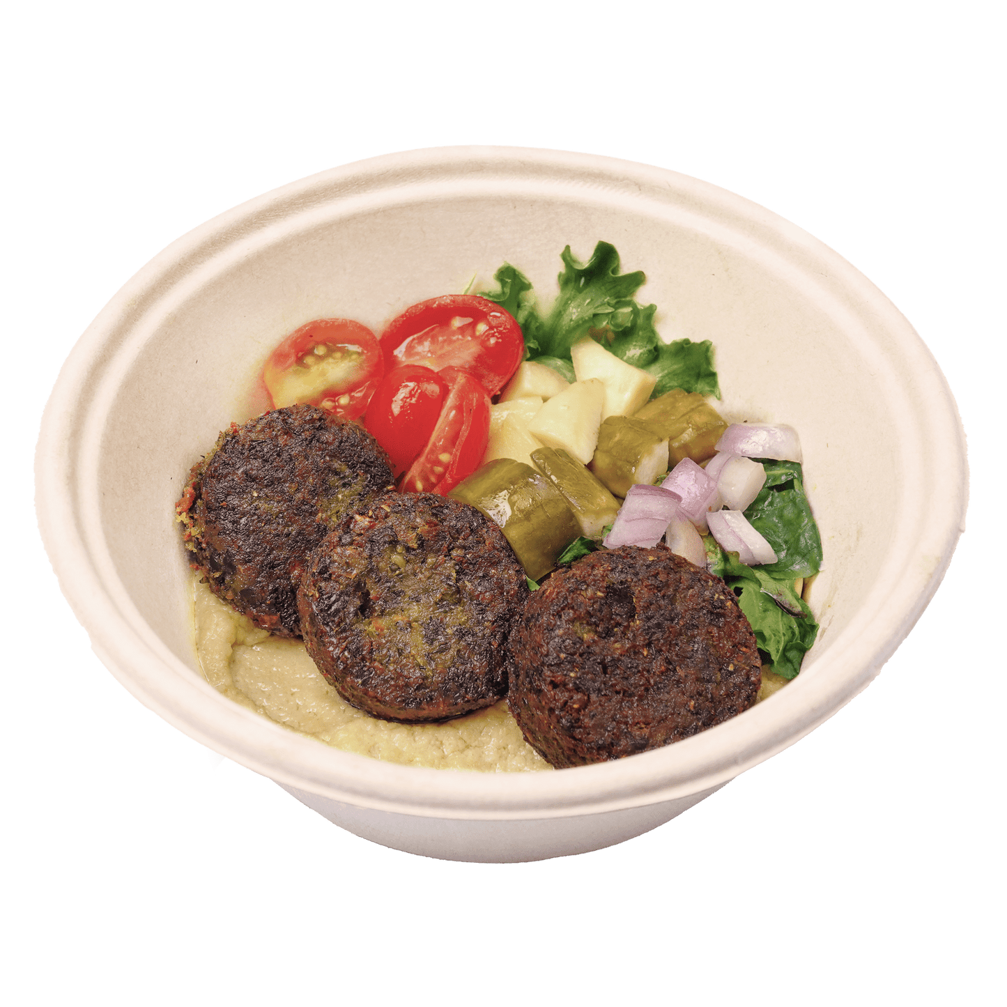 Falafel with Mediterranean Salad - Pacific Bay Eats