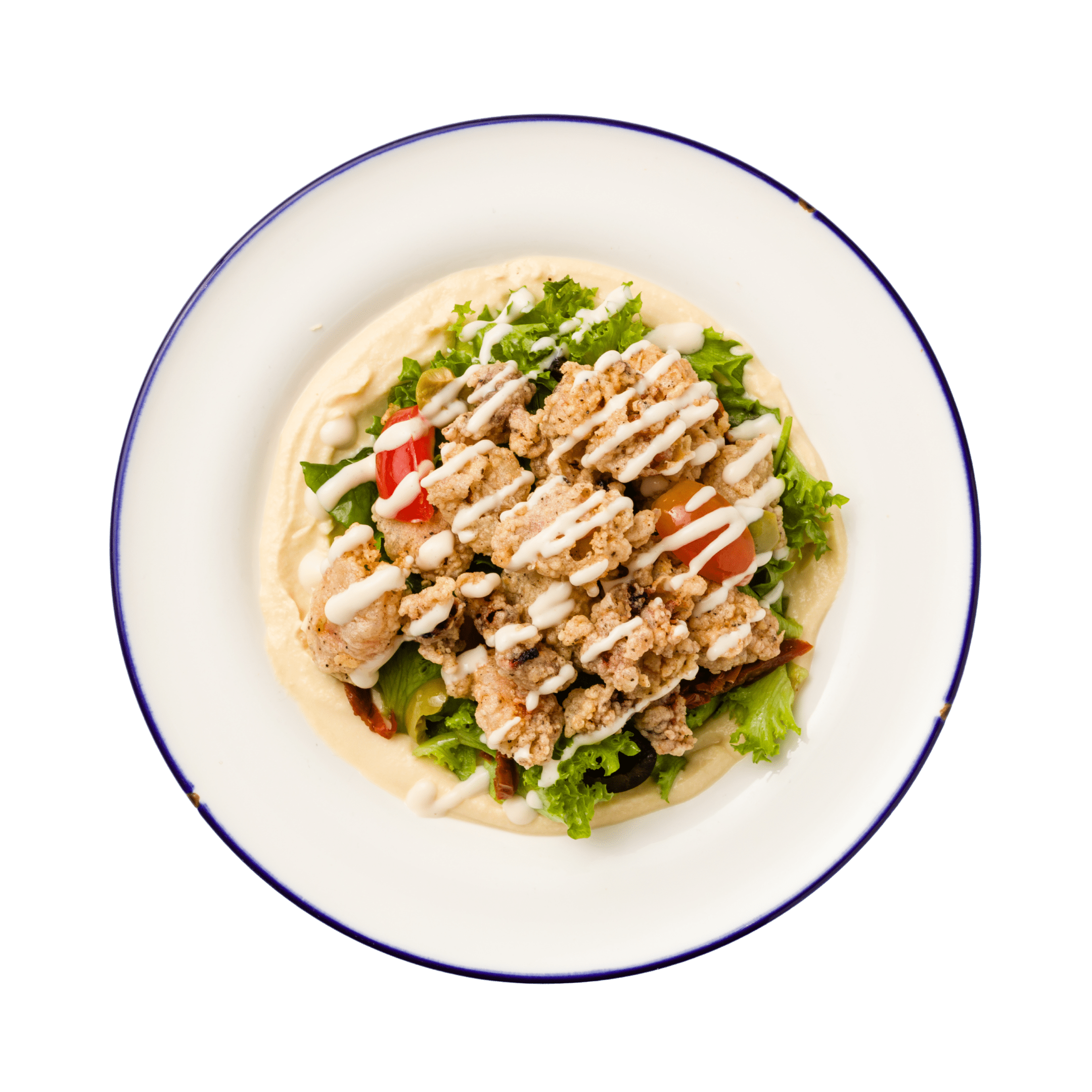 Fried Squid Salad (Large) - Pacific Bay Eats