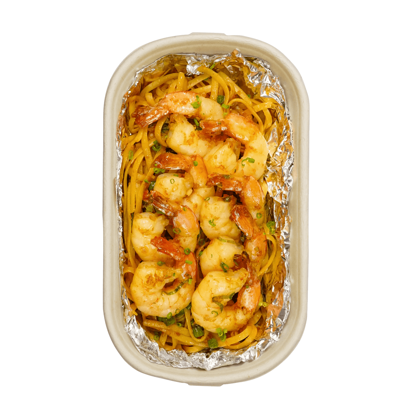 Garlic Noodles with Jumbo Shrimp - Pacific Bay Eats