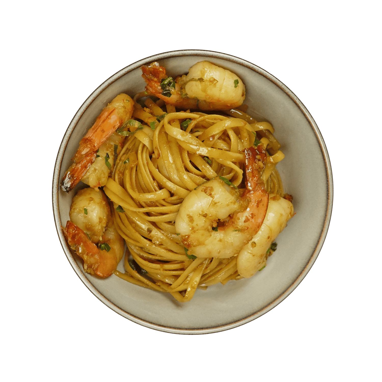 Garlic Noodles with Jumbo Shrimp - Pacific Bay Eats