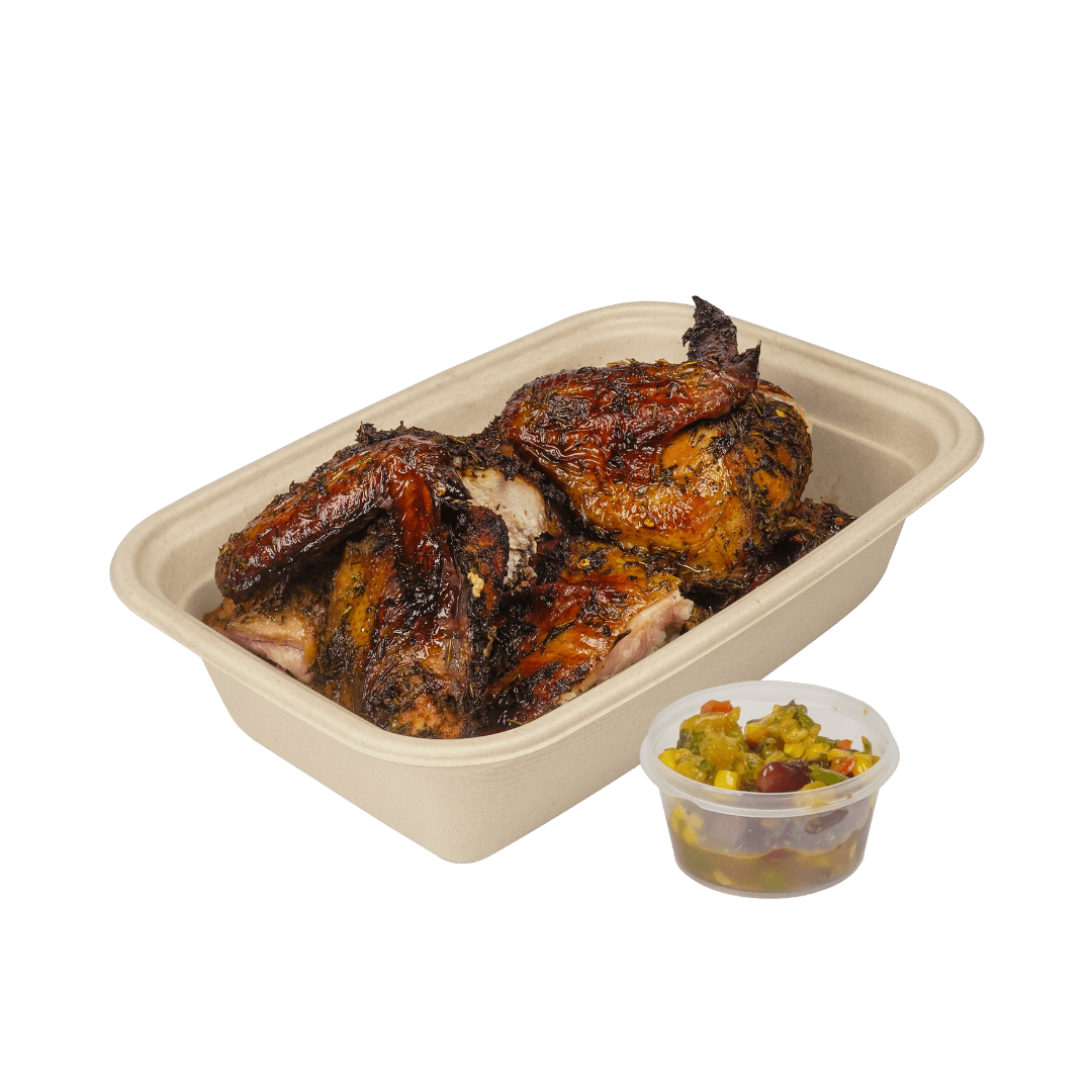 Jerk Chicken with Pineapple Bean Salsa - Pacific Bay Eats