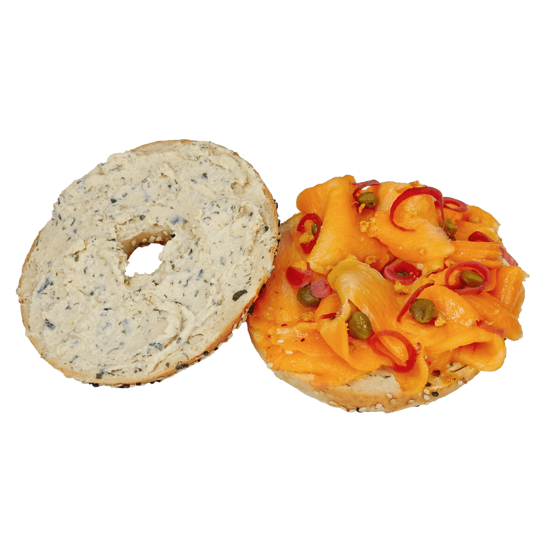 Smoked Salmon Bagel - Pacific Bay Eats