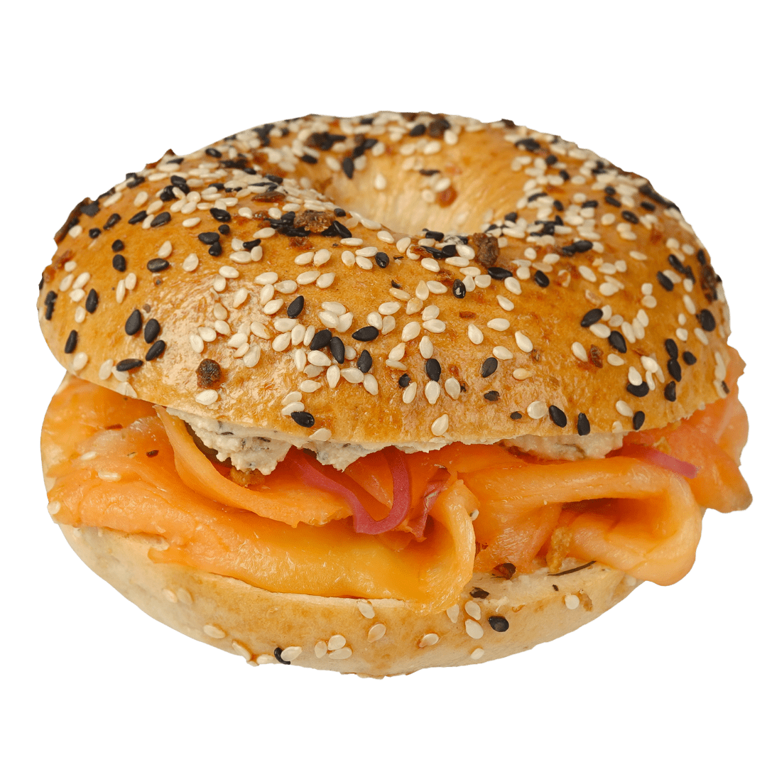 Smoked Salmon Bagel - Pacific Bay Eats